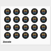 Fisher Go Vist Ronde Sticker (Vel)