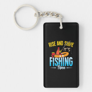 Fisher Het is Vissen tijd Sleutelhanger