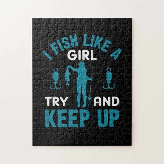 Fisher I Fish like a Girl Legpuzzel (Verticaal)