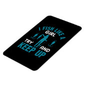 Fisher I Fish like a Girl Magneet (Linkerzijde)