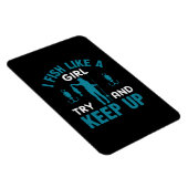 Fisher I Fish like a Girl Magneet (Rechterzijde)