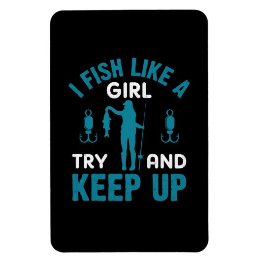 Fisher I Fish like a Girl Magneet (Verticaal)