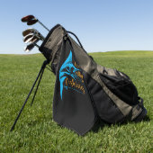 Fisher I Would Rather Be Fishing Golfhanddoek (Groen)