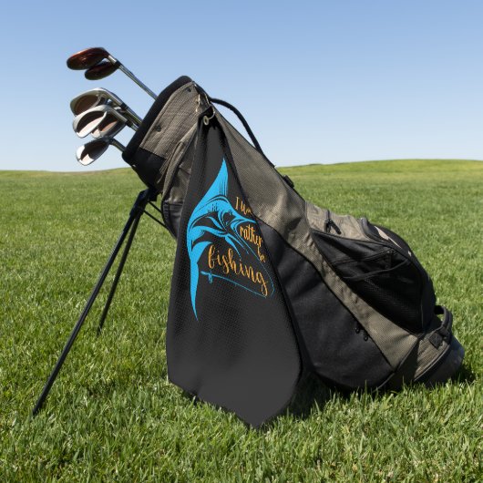 Fisher I Would Rather Be Fishing Golfhanddoek (Groen)