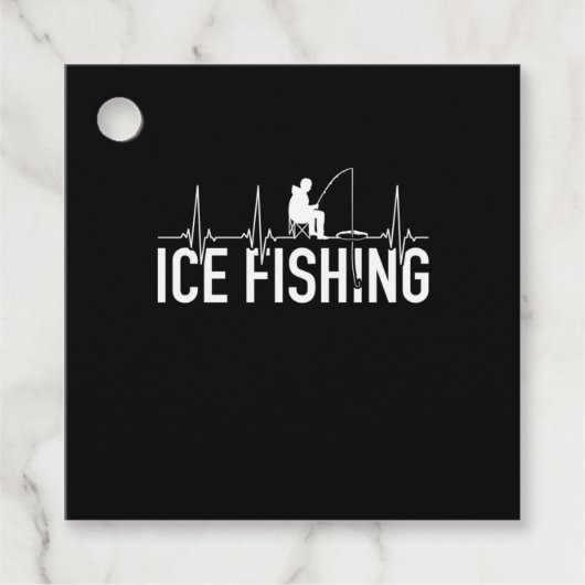 Fisher Ice Vist hartslag Bedankjes Labels (Voorkant)