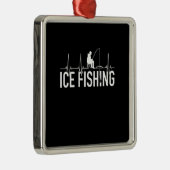 Fisher Ice Vist hartslag Metalen Ornament (Rechts)