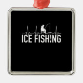 Fisher Ice Vist hartslag Metalen Ornament (Voorkant)