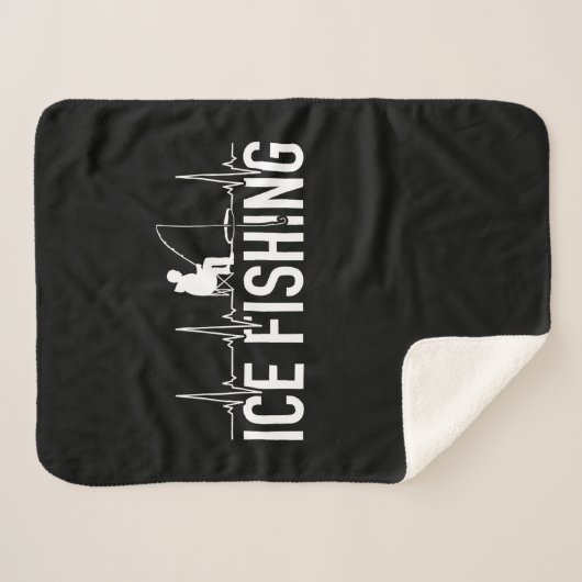 Fisher Ice Vist hartslag Sherpa Deken (Voorkant (horizontaal))