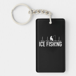 Fisher Ice Vist hartslag Sleutelhanger