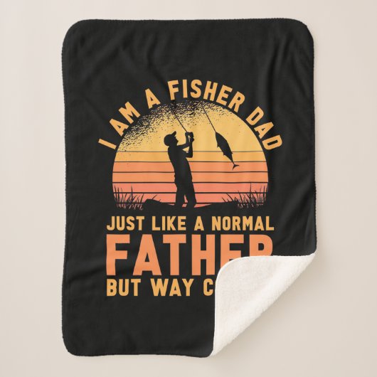 Fisher Ik ben een Fisher vader Sherpa Deken (Voorkant)