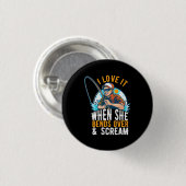 Fisher Ik hou ervan als ze gilt Ronde Button 3,2 Cm (Voorkant /achterkant)