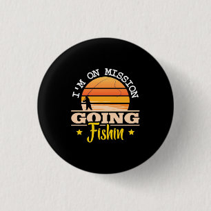 Fisher I'm On Mission Gods gaat Gevist Ronde Button 3,2 Cm