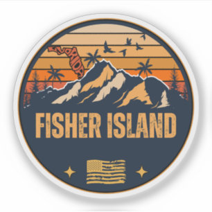 Fisher Island, Florida Sticker