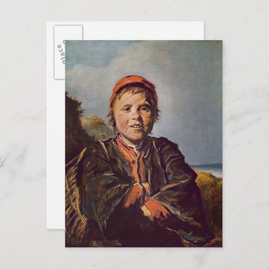 Fisher jongen briefkaart (Voorkant / Achterkant)