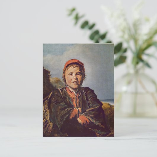 Fisher jongen briefkaart (Staand voorkant)