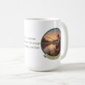 Fisher Man mug gift with custom Text  Koffiemok (Voorkant rechts)