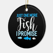 Fisher nog maar één vis keramisch ornament (Links)