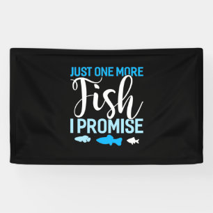 Fisher nog maar één vis spandoek