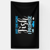 Fisher nog maar één vis spandoek (Verticaal)