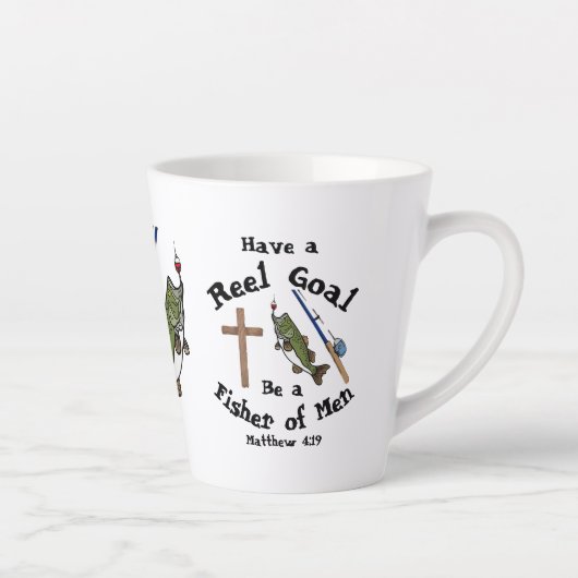 Fisher of Mannen Latte Mok (Rechts)