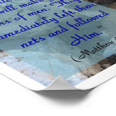 Fisher of Mannen (Mat 4:19-20) Poster (Hoek)