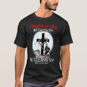 Fisher of Mannen we vangen hem op het Christelijk T-shirt (Voorkant)