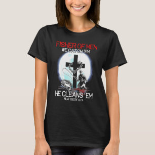 Fisher of Mannen we vangen hem op. T-shirt