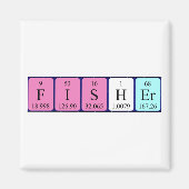 Fisher periodieke table name magnet (Voorkant)