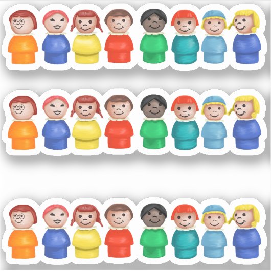 Fisher Price Kleine meisjes Sticker (Voorkant)