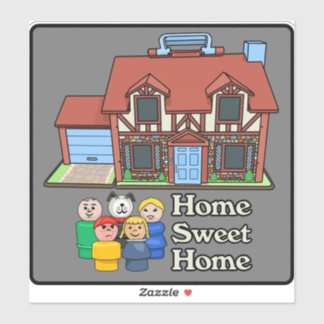 Fisher Price Little People Family with Tudor House Sticker