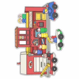 Fisher Price Little People Main Street Sticker