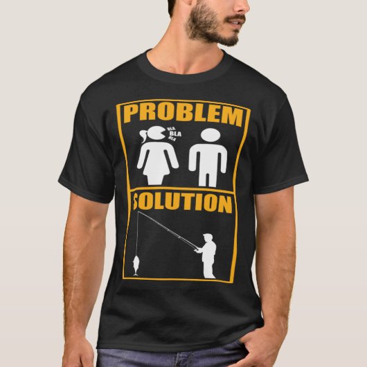 Fisher Probleem Oplossing Vist Visser T-shirt (Voorkant)