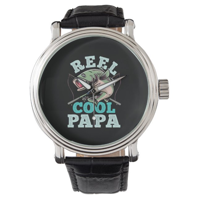 Fisher Reel Cool Papa Horloge (Voorkant)