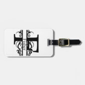 Fisher Split Monogram Bagagelabel (Voorkant horizontaal)