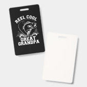 Fisher Super Coole Oudopeergrootvader Badge (Voor- en achterkant)