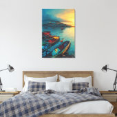 Fisher Village Canvas Print (Insitu (Slaapkamer))