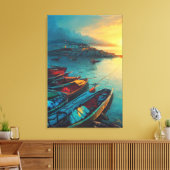 Fisher Village Canvas Print (Insitu (Woonkamer))
