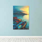Fisher Village Canvas Print (Insitu (Houten vloer))