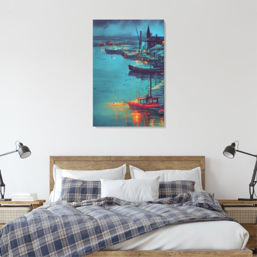 Fisher Village Canvas Print (Insitu (Slaapkamer))