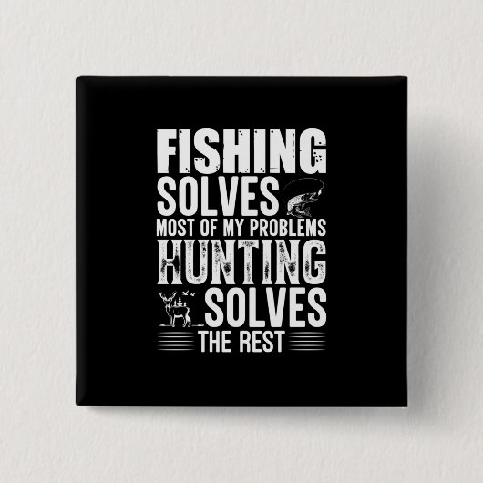 Fisher Vist de meeste problemen op Vierkante Button 5,1 Cm (Voorkant)