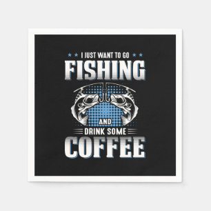 Fisher Vist en Drink wat koffie Servet