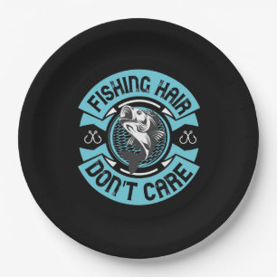 Fisher Vist Hair Het kan niet schelen Papieren Bordje
