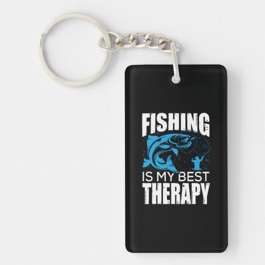 Fisher Vist mijn beste therapie Sleutelhanger (Voorkant)