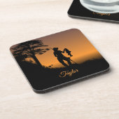 Fisher Woman at Dusk Personal Bier Onderzetter (Linkerzijde)