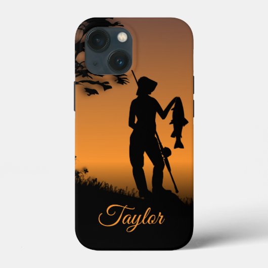 Fisher Woman at Dusk Personal Case-Mate iPhone Case (Achterkant)