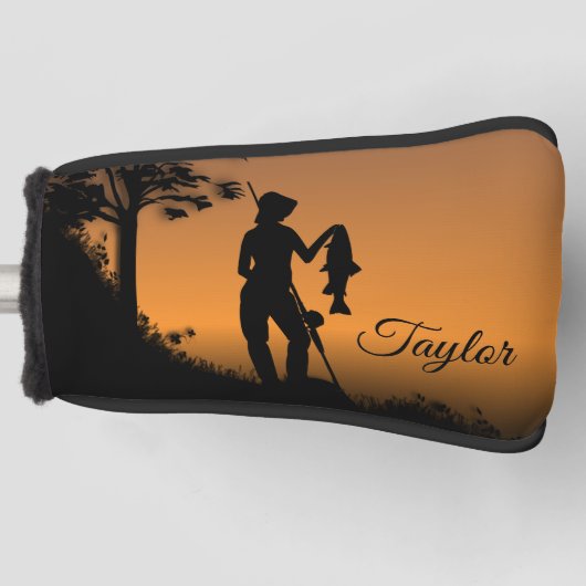 Fisher Woman at Dusk Personal Golfheadcover (Voorkant)
