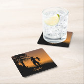 Fisher Woman at Dusk Personal Kartonnen Onderzetters (Insitu)