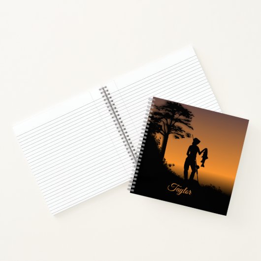 Fisher Woman at Dusk Personal Notitieboek (Binnen)