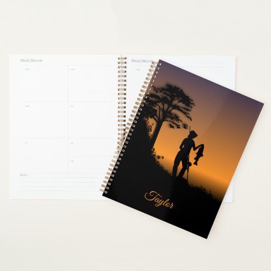 Fisher Woman at Dusk Personal Planner (Display)