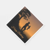 Fisher Woman at Dusk Personal Servet (Hoek)